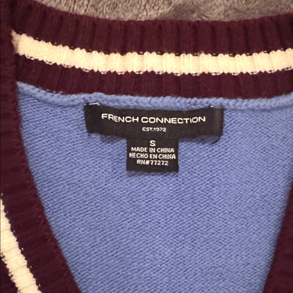 French Connection Varsity Cardigan Sweater Small - Picture 2 of 6